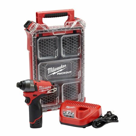 MILWAUKEE TOOL M12 Fuel 12V Cordless 1/4 in. Impact Driver Kit ML2453-21P